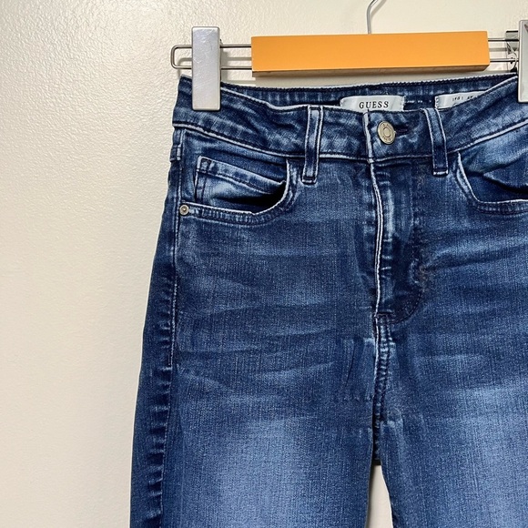 Guess 1981 Skinny Jeans Blue Stretch Denim Size 25 - Picture 4 of 13